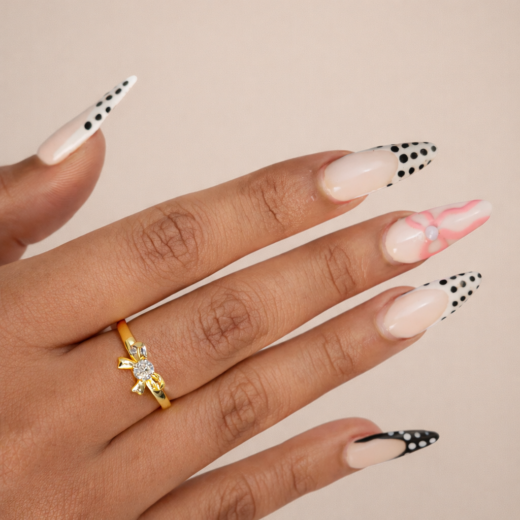 Dainty Love Note Bow Ring