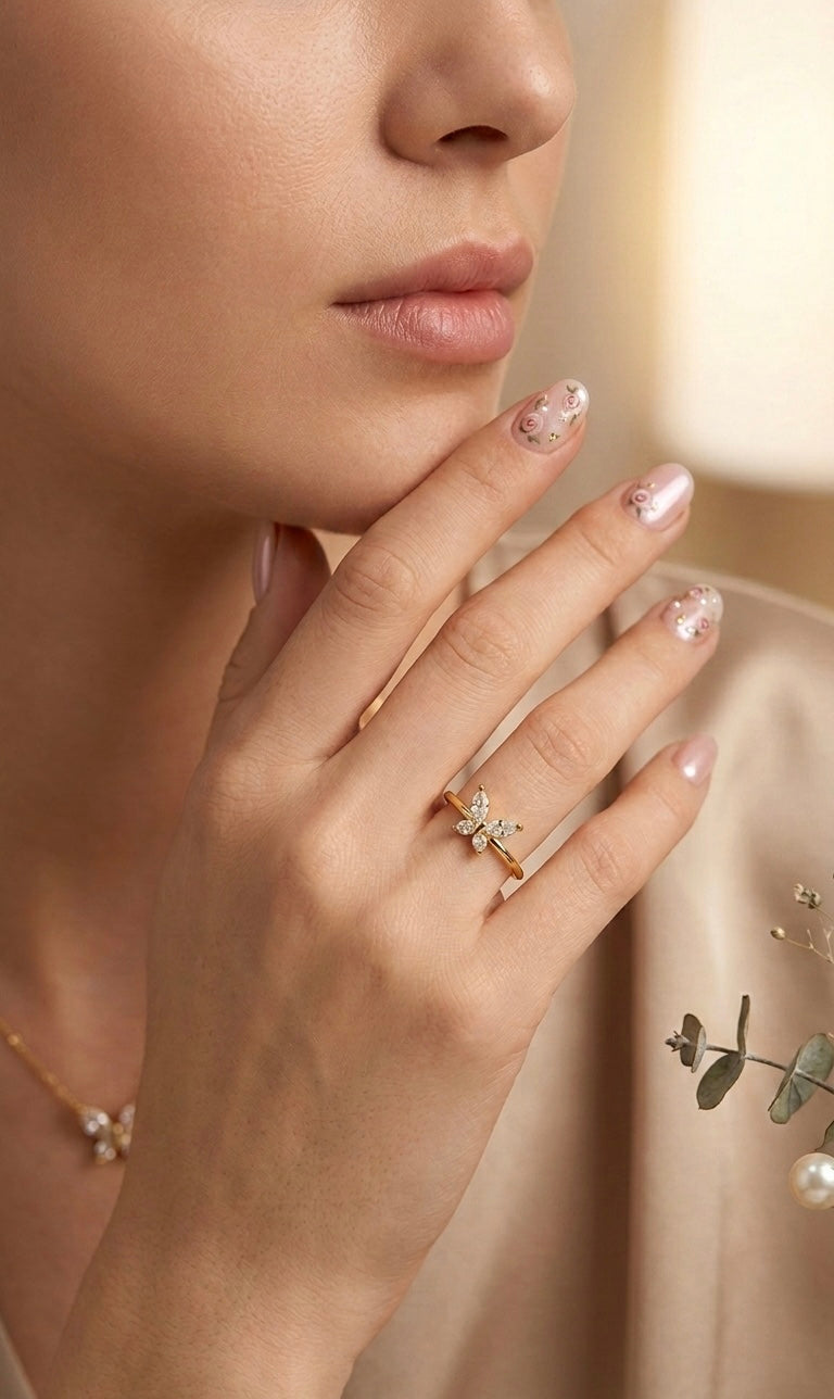 Dainty Butterfly Ring